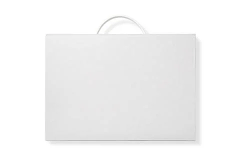 Cardboard Document Case Isolated on White Фото