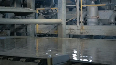 Cardboard Drying Machine Stock Footage 97638477