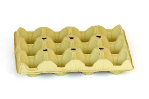 Cardboard egg box Foto stock