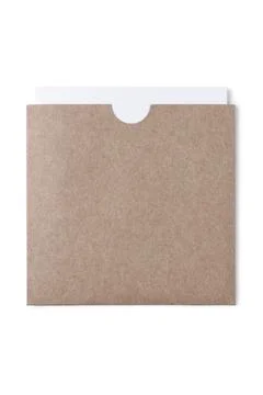 Cardboard envelope with papers Stock Photos
