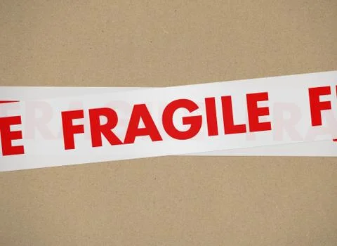 Cardboard - Fragile Stock Illustration