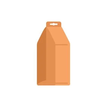 Cardboard hanging box packaging for retail displaying Stock Illustration