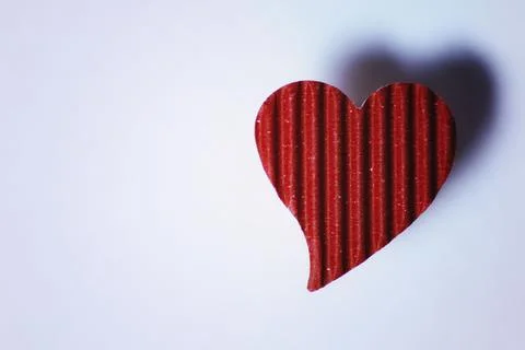 Cardboard heart shape Stock Photos