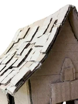 Cardboard house Stock Photos
