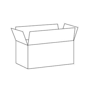 Cardboard icon Stock Illustration