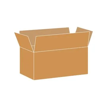 Cardboard icon Illustrazione stock