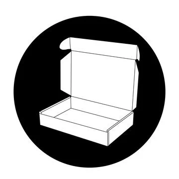 Cardboard icon Stock Illustration