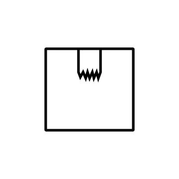 Cardboard icon vector Illustrazione stock