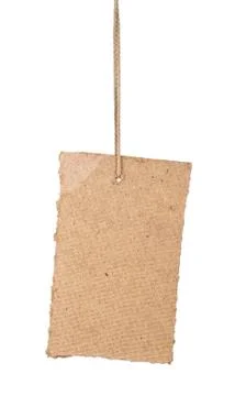 Cardboard label Stock Photos