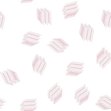 Cardboard layers glyph seamless pattern Illustrazione stock