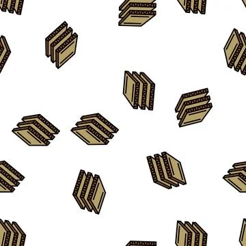 Cardboard layers vector seamless pattern Stock Illustration