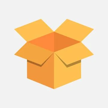 Cardboard open box icon Vector illustration 스톡 일러스트