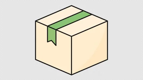 Cardboard package box 스톡 동영상 342255062