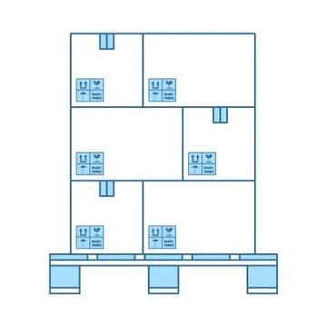 Cardboard Package Box Icon Stock Illustration