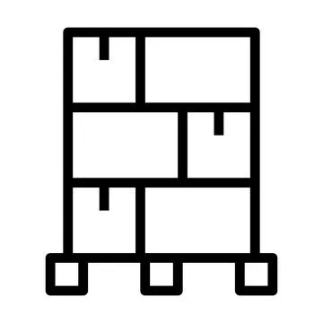 Cardboard Package Box Icon Stock Illustration