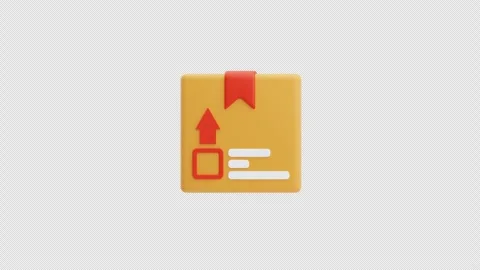 Cardboard package delivery 3d animation Stock Footage 316132711