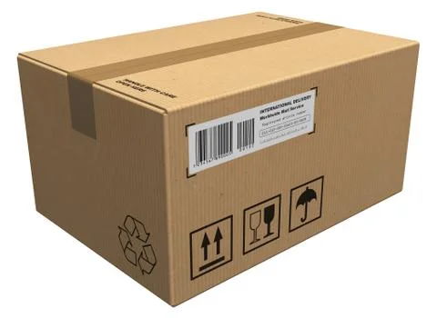 Cardboard package Stock Illustration