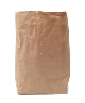 Cardboard package on a white background. Stockfoto's
