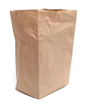 Cardboard package on a white background. Stockfoto's