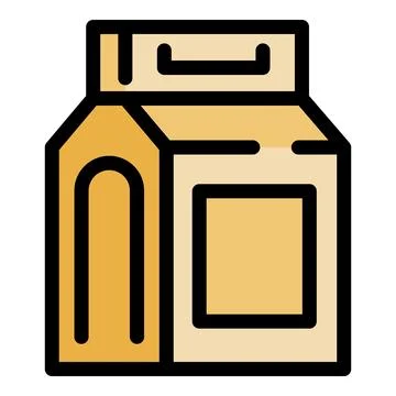 Cardboard packaging box with handle and blank label for shipping and delivery Illustration