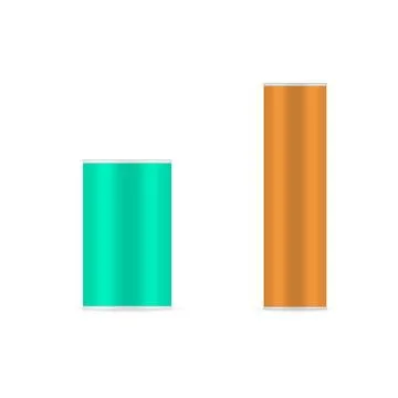 Cardboard packaging for chips, 3D vector illustration. Illustrazione stock