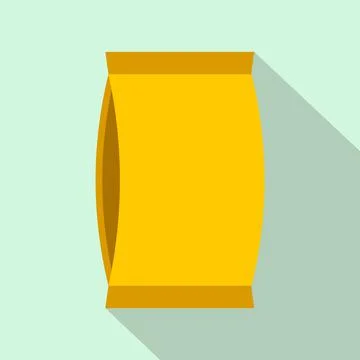 Cardboard packaging flat icon 库存插图