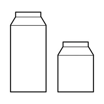 Cardboard packaging. Stock Illustration