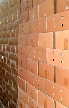 Cardboard packing boxes in a warehouse, background Stock Photos