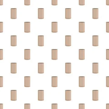 Cardboard paper roll core pattern seamless background Stock Illustration