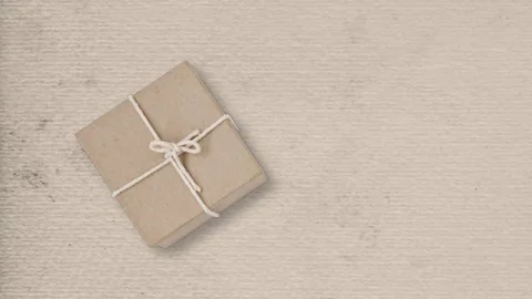 Cardboard parcel Stock Footage 253686386