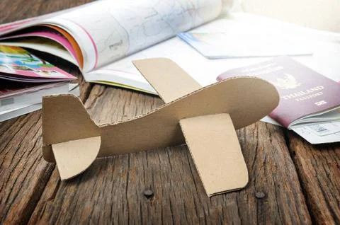 Cardboard plane Stock Photos