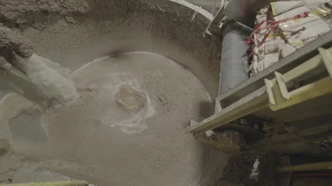 Cardboard plant workshop with tank for processing raw materials Stock Footage 294199798