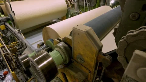 Cardboard roll making machine 스톡 동영상 326162982