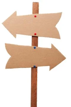 Cardboard sign Stock Photos