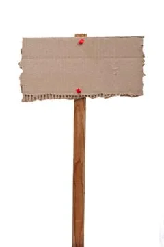 Cardboard sign Stock Photos