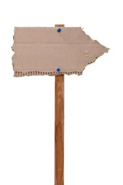 Cardboard sign Stock Photos