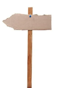 Cardboard sign Stock Photos