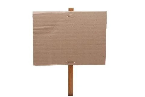 Cardboard sign Stock Photos