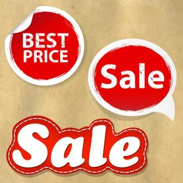 Cardboard structure with set paper speech bubble Stock Illustration