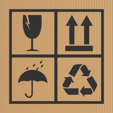 Cardboard Symbol Stock Illustration