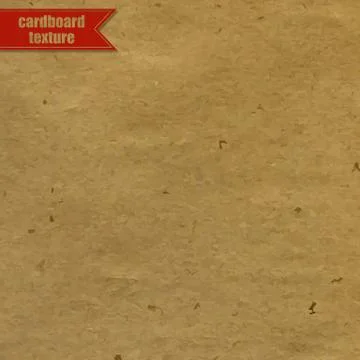 Cardboard texture with red ribbon Stock Illustration