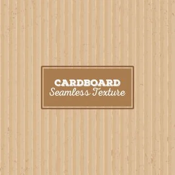 Cardboard texture. Seamless pattern Stock Illustration