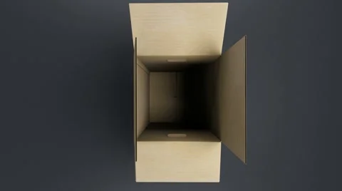 Cardboard on the top Stock Footage 1679640
