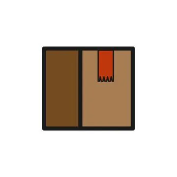 Cardboard vector design template illustration Stock Illustration