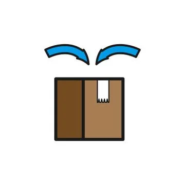 Cardboard vector design template illustration 스톡 일러스트