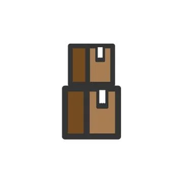 Cardboard vector design template illustration 스톡 일러스트