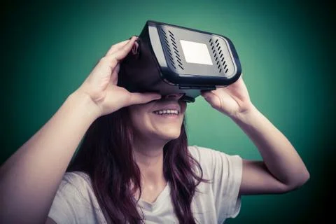 Cardboard virtual reality Stock Photos