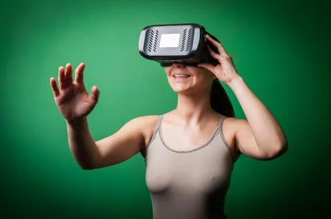 Cardboard virtual reality Stock Photos