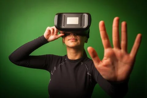 Cardboard virtual reality Stock Photos