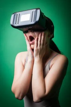 Cardboard virtual reality Stock Photos